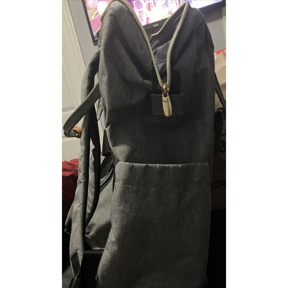 MOMUVO WOMENS GREY LAPTOP BACKPACK with USB PORT - Picture 3 of 12